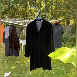 Eddie Bauer Velvet Swing Coat